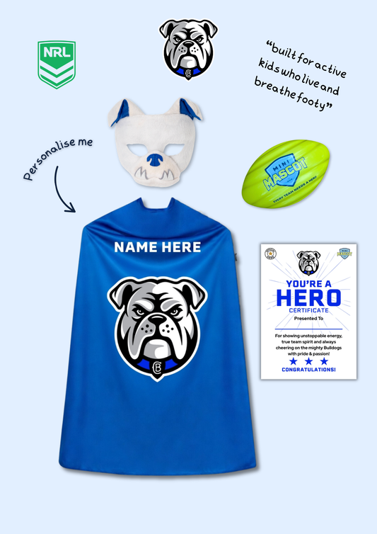 Canterbury Bulldogs - Action Hero Gift Pack | Official NRL Merch for Kids