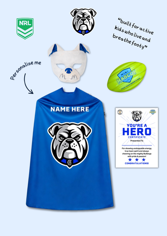 Canterbury Bulldogs - Action Hero Gift Pack | Official NRL Merch for Kids
