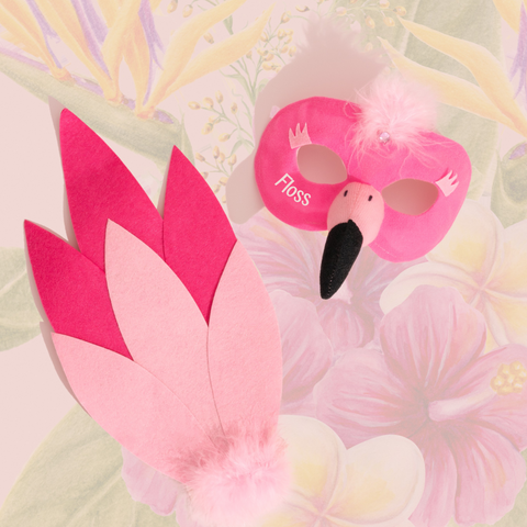FLAMINGO - Animal mask & tail