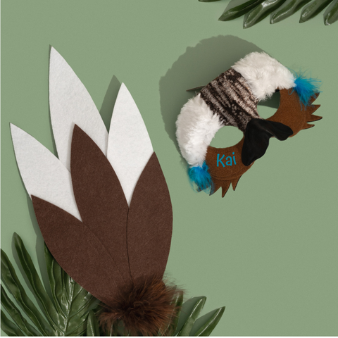 KOOKABURRA - Animal mask & tail