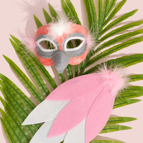 PINK GALAH - Animal mask & tail