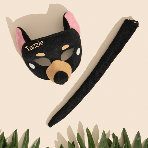 TASSIE DEVIL - Animal mask & tail