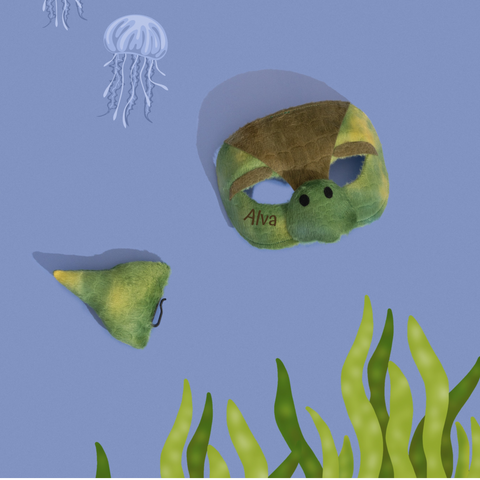 TURTLE - Animal mask & tail