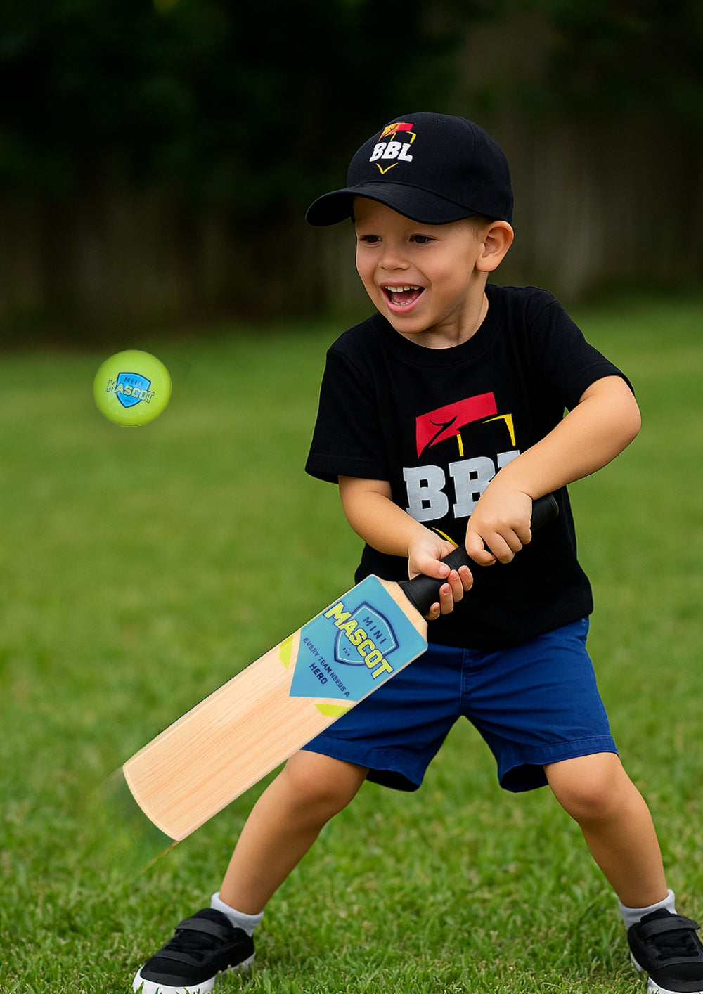 Mini Cricket Racket Mini Mascot Official Cricket Set For Kids - Soft Touch 40cm