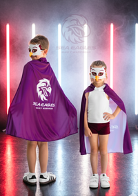 Manly Sea Eagles Kids NRL Hero Pack – Cape & Mask Set