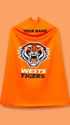 Wests Tigers Kids NRL Supporter Cape