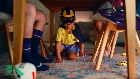 Melbourne Storm Kids NRL Mascot Mask