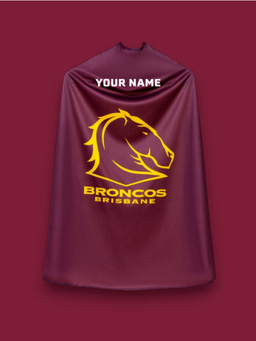 Brisbane Broncos Kids NRL Hero Pack – Cape & Mask Set