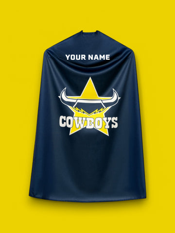 North Queensland Cowboys Kids NRL Hero Pack – Cape & Mask Set