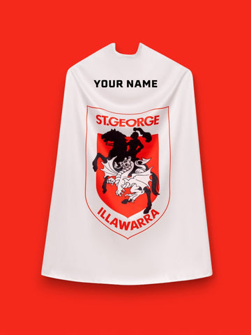 St George Illawarra Dragons Kids NRL Hero Pack – Cape & Mask Set