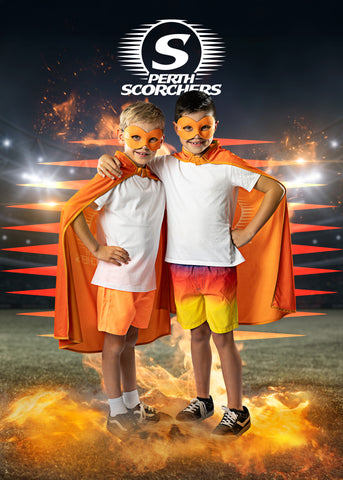 Perth Scorchers Official BBL Merch - Adult Hero Supporter Cape