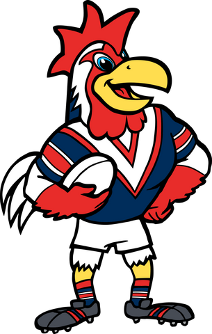 Rocky the Rooster - The Sydney Roosters Mascot