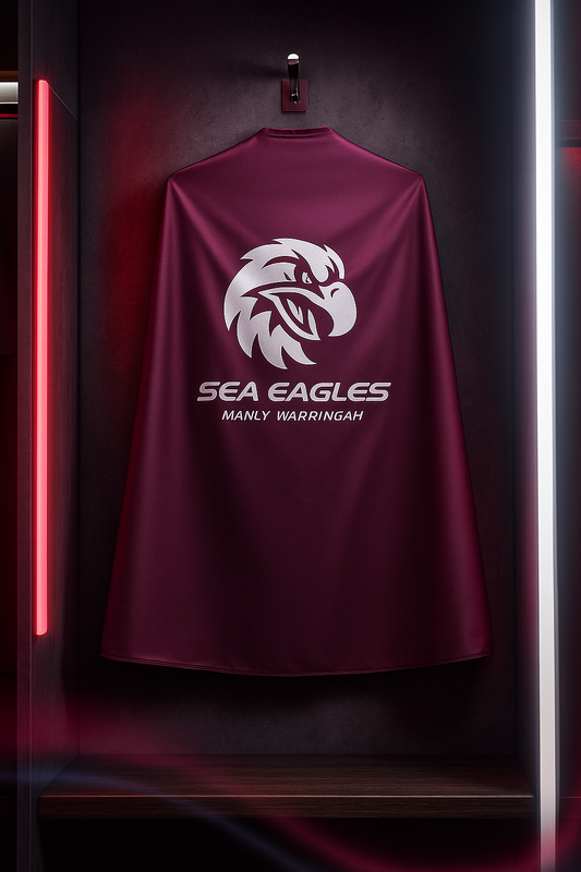Manly Sea Eagles NRL Mini Mascot Kids Cape