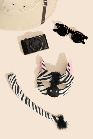 ZEBRA - Animal mask & tail