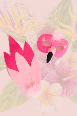 FLAMINGO - Animal mask & tail