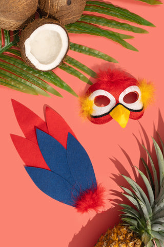 PARROT - Animal mask & tail