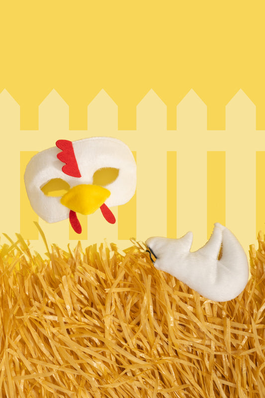 chicken mask and tail book week role play animal party