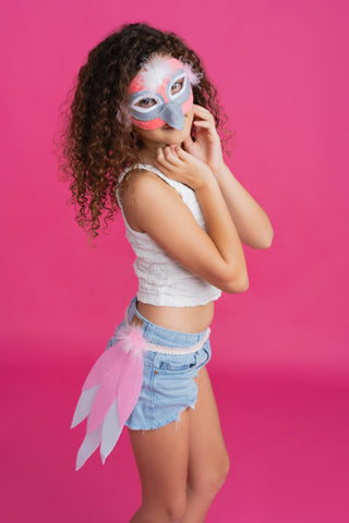 PINK GALAH - Animal mask & tail
