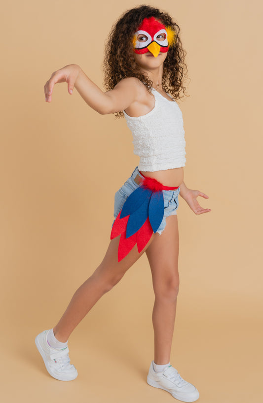 PARROT - Animal mask & tail