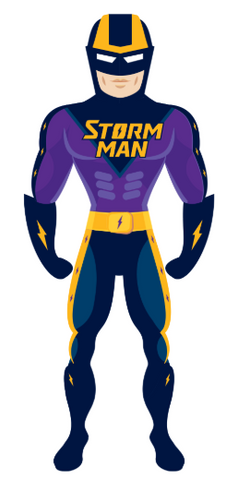 Melbourne Storm Kids NRL Mascot Mask