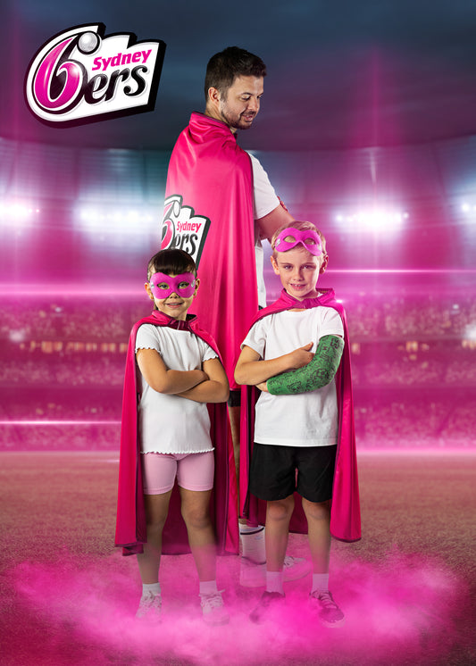 Sydney Sixers Official BBL Merch - Adult Hero Supporter Cape