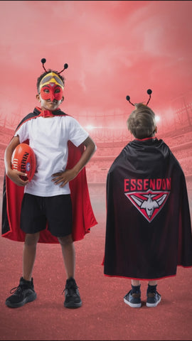 Essendon Bombers Hero Pack - Official AFL Mask & Cape Set