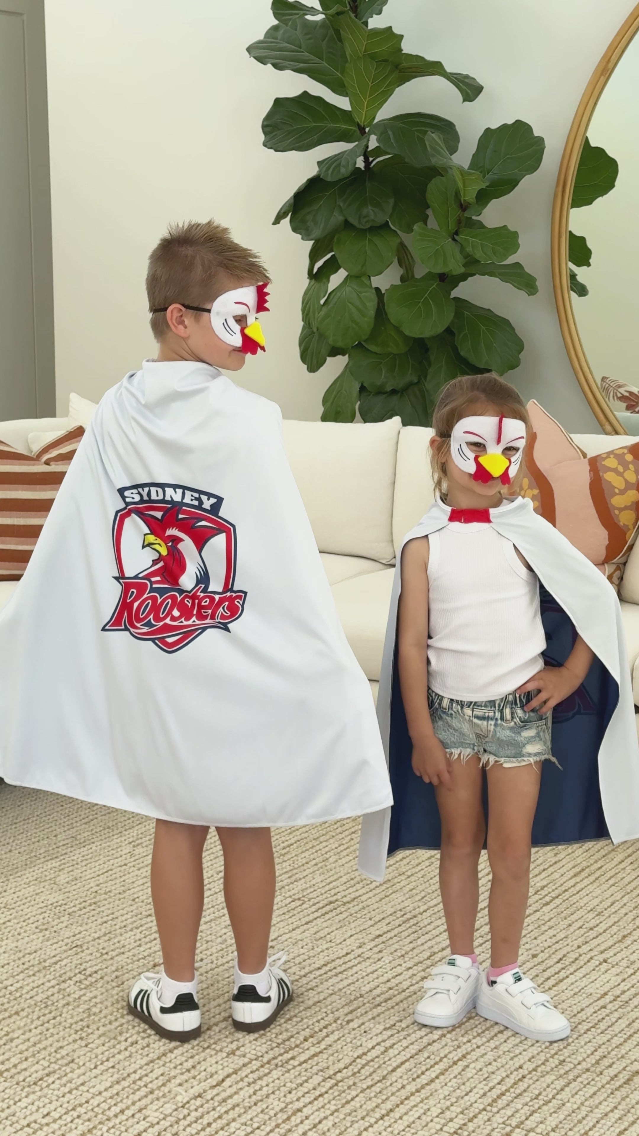 Sydney Roosters Kids NRL Supporter Cape