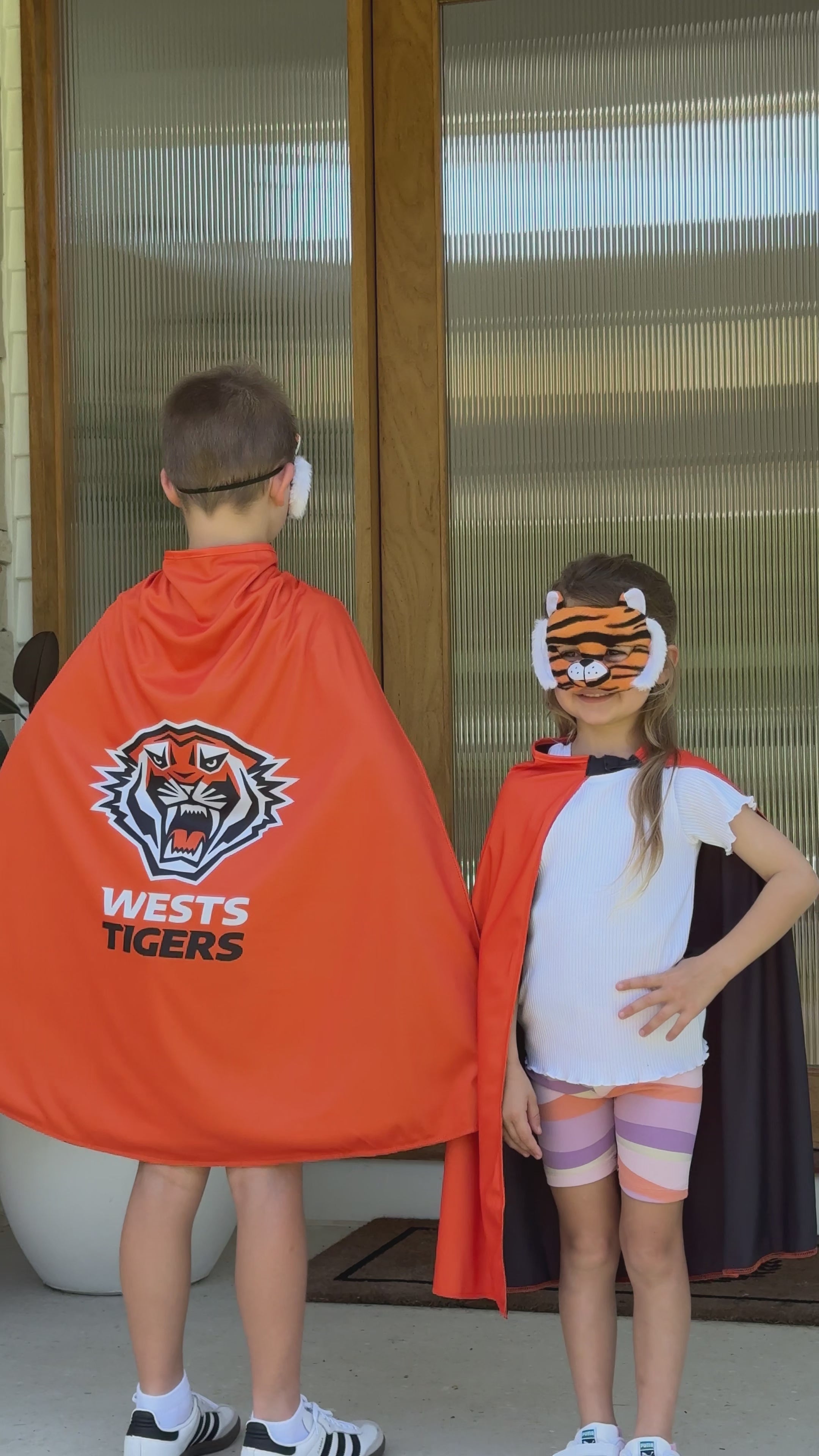 Wests Tigers Kids NRL Supporter Cape