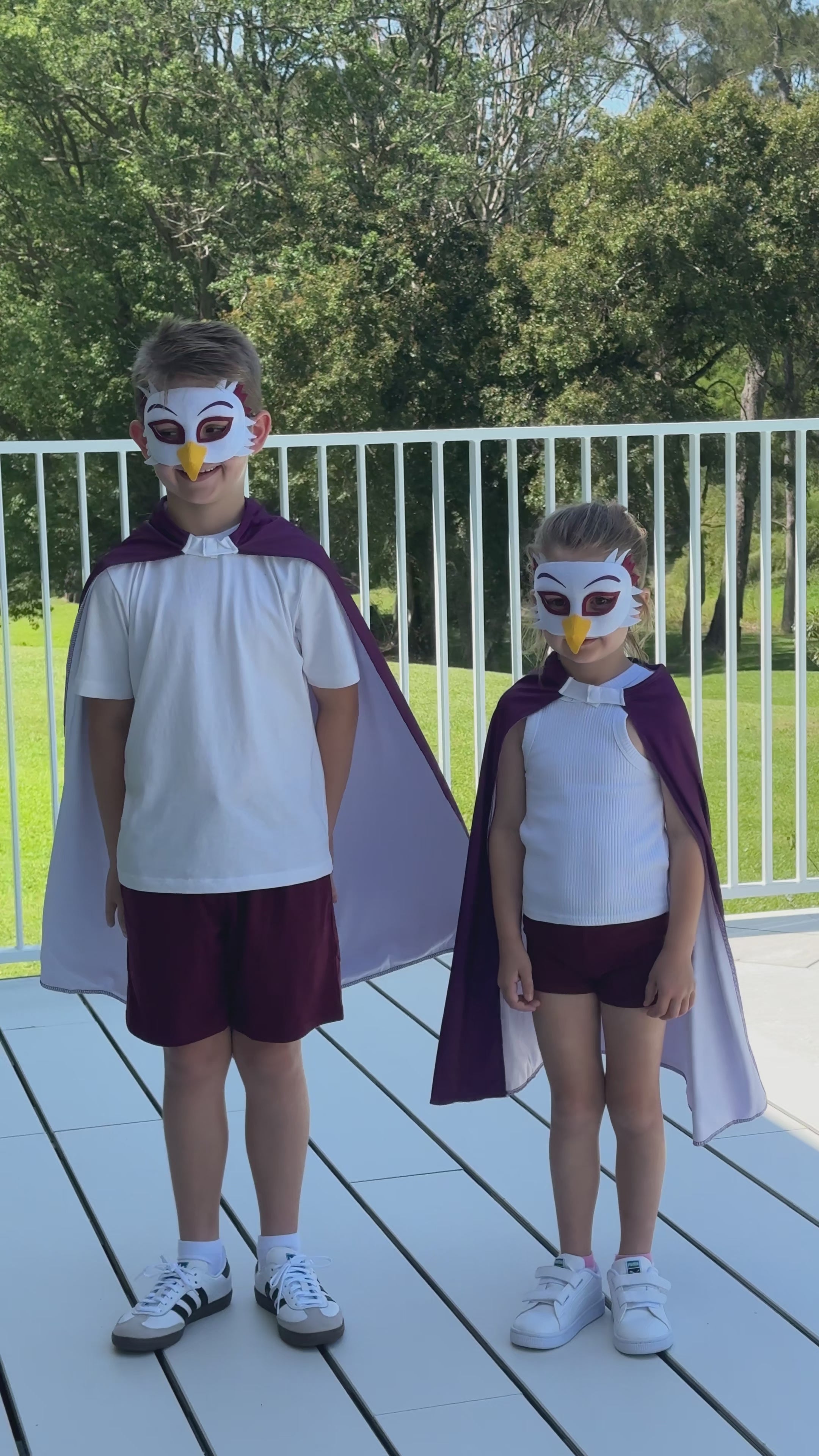 Manly Sea Eagles Kids NRL Hero Pack – Cape & Mask Set