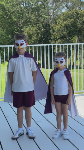 Manly Sea Eagles Kids NRL Hero Pack – Cape & Mask Set