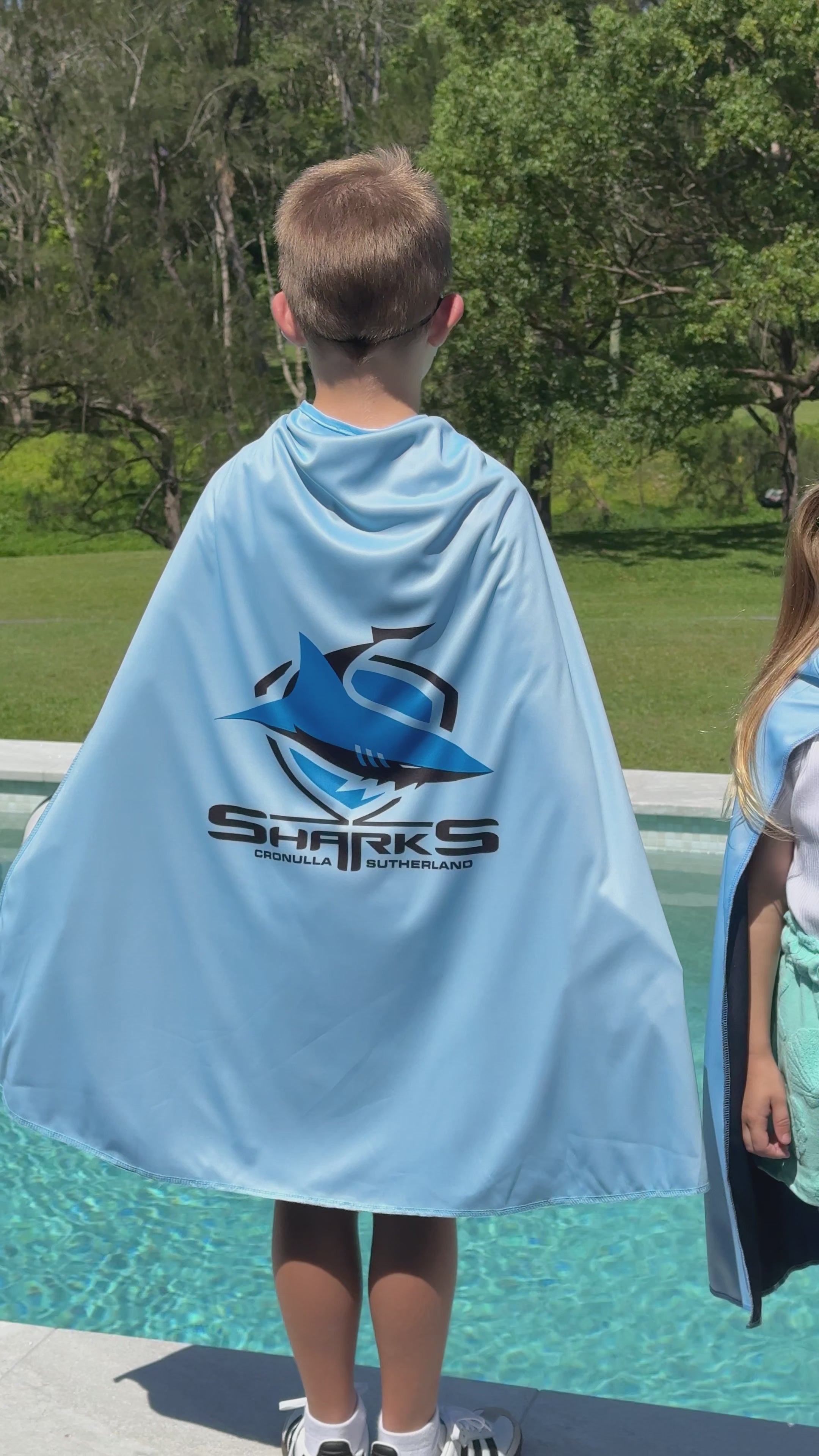 Cronulla Sharks Kids NRL Supporter Cape